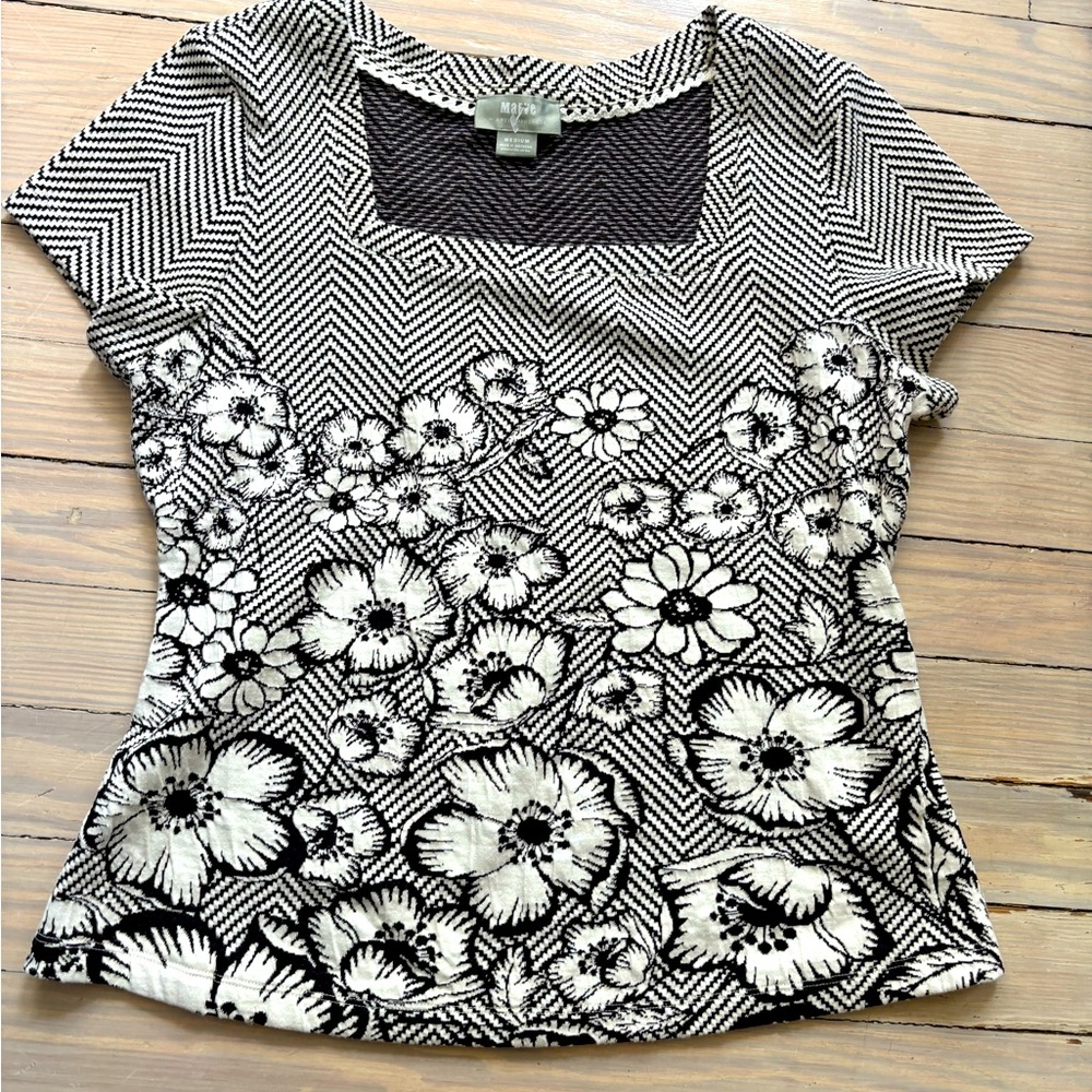 Gorgeous Anthro Woven Top by Maeve Size M